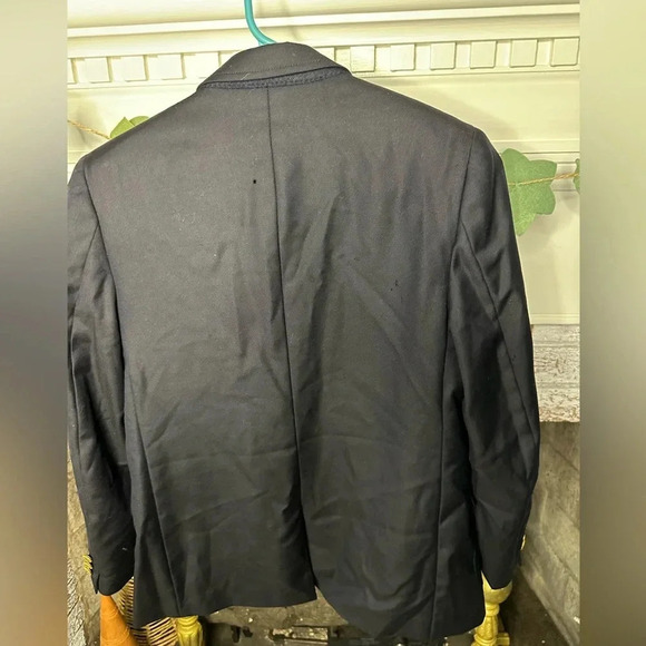 Brooks Brothers boys size 14 100% wool black suit jacket gold buttons formal - Picture 2 of 7